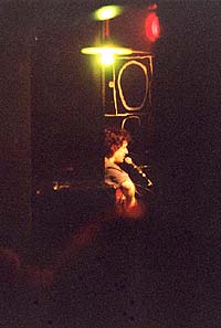 Lenia plays at the Proekt OGI club in Moscow, 18 Apr' 2000. Photo by Mikhail Birukov